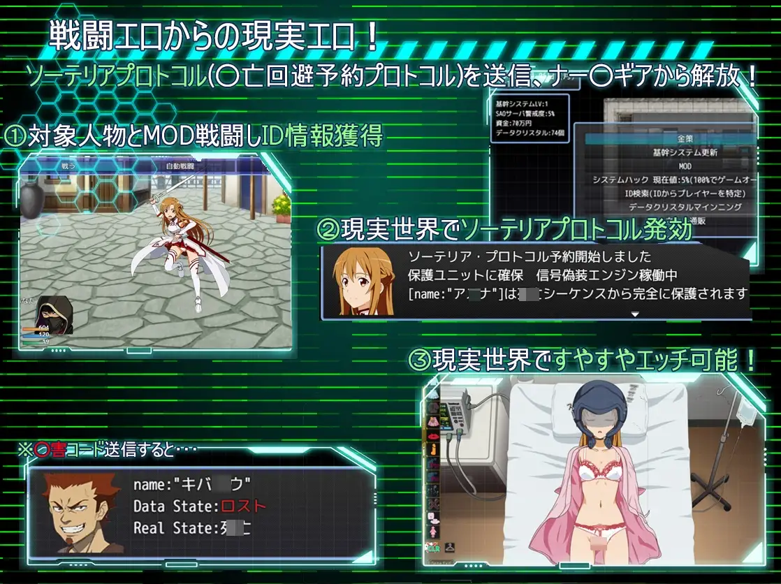 图片[3]-【电脑-RPG/战斗/强迫】SAO：幽灵协议（刀剑神域同人） SA●: Ghost Protocol v2.0 AI汉化版+全回想存档 - ACG游戏社-ACG游戏社